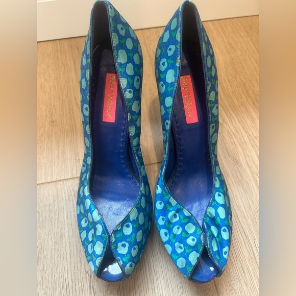 Betsey Johnson Vero Cuoio Womens Platform Size 8.5 Event Prom HOCO Bratcore Y2K - Picture 4 of 15